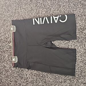 Womens black Calvin Klein performance shorts